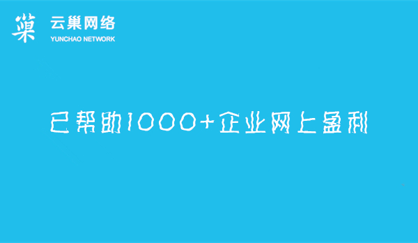 东莞市云巢信息技术有限公司已成功帮助1000+企业实现网上盈利